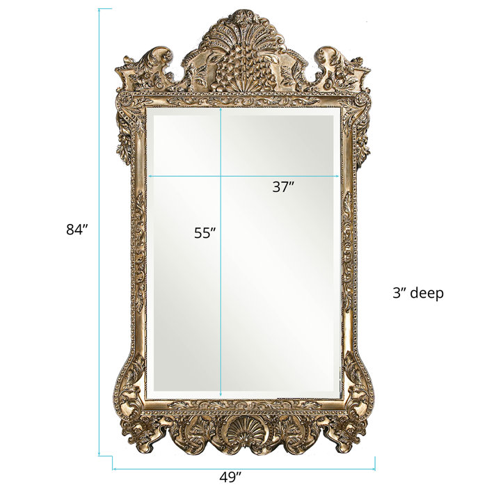 Greyleigh™ Wolcott Traditional Beveled Full Length Mirror & Reviews